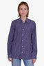 Sandro Blue/White Striped Shirt Size XS