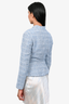 Sandro Blue/White Tweed Blazer Size S