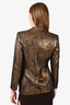 Sandro Gold/Black Patterned Blazer Size 34