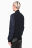 Sandro Navy Wool/Nylon Bomber Jacket Size S Mens