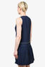 Sandro Navy Zipper Detail Sleeveless Dress Size 2