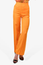 Sandro Orange Wide Leg Trousers Size 34