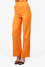 Sandro Orange Wide Leg Trousers Size 34