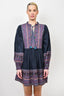 Sea New York Blue/Purple Printed 'Adella' Dress Size M