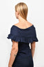 Sea New York Navy Blue Ruched Drawstring Top Size 4