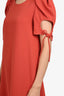 See by Chloe Pepper Red Puff Sleeve Dress Size 36