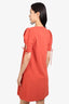 See by Chloe Pepper Red Puff Sleeve Dress Size 36