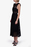 Self-Portrait Black Cut Out Sleeveless Midi Dress Size 0