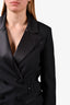 Self-Portrait Black Double Breasted Lace Trimmed Blazer Mini Dress Size 0