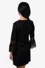 Self-Portrait Black Lace Bell Sleeve Mini Dress Size 6