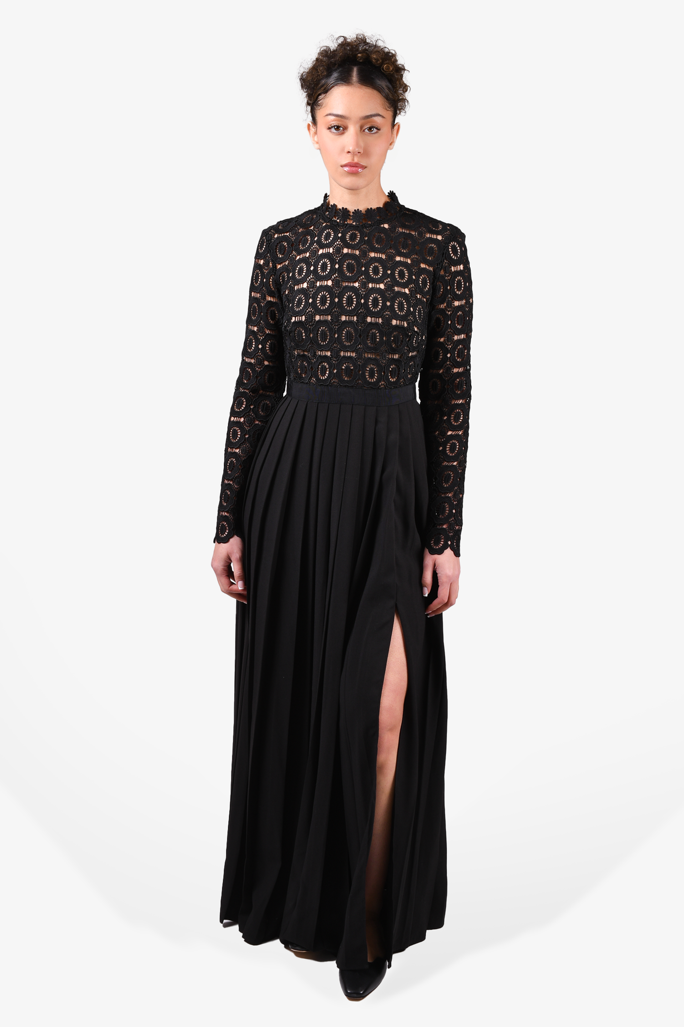 Self portrait black clearance maxi dress