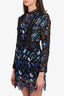 Self-Portrait Multicolor Lace Long Sleeve Dress size 10