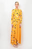 Self-Portrait Yellow Floral Maxi Dress sz 2