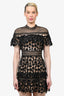 Self-Portrait Black Star Overlay Dress Size 4