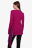 Sies Marjan Fuschia Wool Lace Detail Sweater Size XS