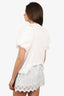 Simone Rocha White Pearl Neck Top Size M