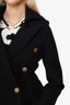 Smythe Black Wool Double Breasted Coat Size 2