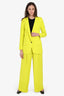 Smythe Green Long Notched Suit Set Size 6