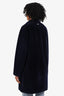 Soia & Kyo Navy Blue Wool Coat Size S