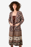 Spell & The Gypsy Collective Brown Patterned Cardigan Size S/M