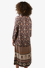 Spell & The Gypsy Collective Brown Patterned Cardigan Size S/M