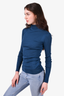 Sportmax Blue Wool Turtleneck Sweater Size M