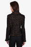 St. John Black/Brown Cropped Blazer Jacket Size 4