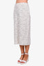 St. John Black/Cream Tweed Midi Skirt Size 6
