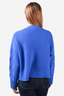 St.John Blue Wool/Cashmere Knit Cardigan Size S
