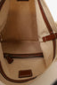 Staud White Chunky-knit Corda Logo Patch Shoulder Bag