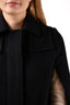 Stella McCartney Black Wool Cape Jacket Size 34
