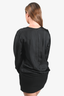 Stella McCartney Black Wool Drop Waist Midi Dress Size 42