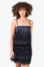 Stella McCartney Navy Silk/Lace Sleeveless Dress Size 38