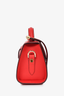 Strathberry Red Leather Mini Handle Crossbody Bag