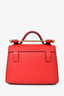 Strathberry Red Leather Mini Handle Crossbody Bag