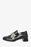 Stuart Weitzman Black Crystal Embellished Loafer with Block Heel Size 7.5