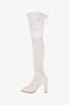 Stuart Weitzman Grey Suede Knee High Boots Size 36.5