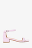 Stuart Weitzman Lilac Suede Squared Sandals Size 7.5
