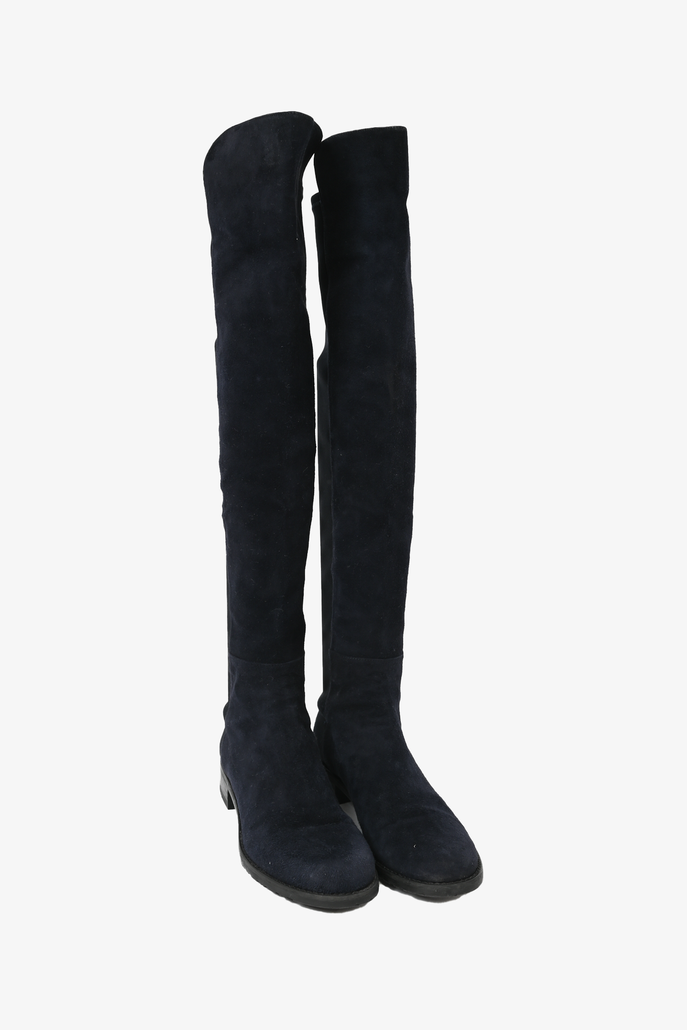 Navy blue 2025 flat boots