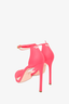 Stuart Weizman Neon Pink Heeled Sandals Size 10