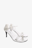 Stuart Weitzman Silver Metallic Strappy Sandals Size 9.5