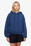 T By Alexander Wang Blue Cotton Hoodie Size XS Mens