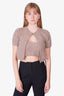 T by Alexander Wang Beige Twinset Hybrid Halter Cardigan Size L