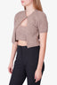 T by Alexander Wang Beige Twinset Hybrid Halter Cardigan Size L