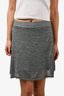 T by Alexander Wang Grey Marl Stretchy Mini Skirt Size S