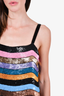 The Attico Multicoloured Sequin Mini Dress Size 2
