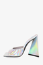 The Attico Silver Heels Size 37