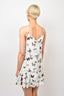 The Kooples Cream Silk Butterfly Printed Mini Dress sz XL