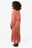 The Kooples Red Sheer Floral Print Dress Size XS