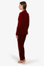The Kooples Red Velvet Two-Piece Suit Size 40/38
